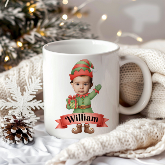 Elf | Ansikte | Personlig julmugg