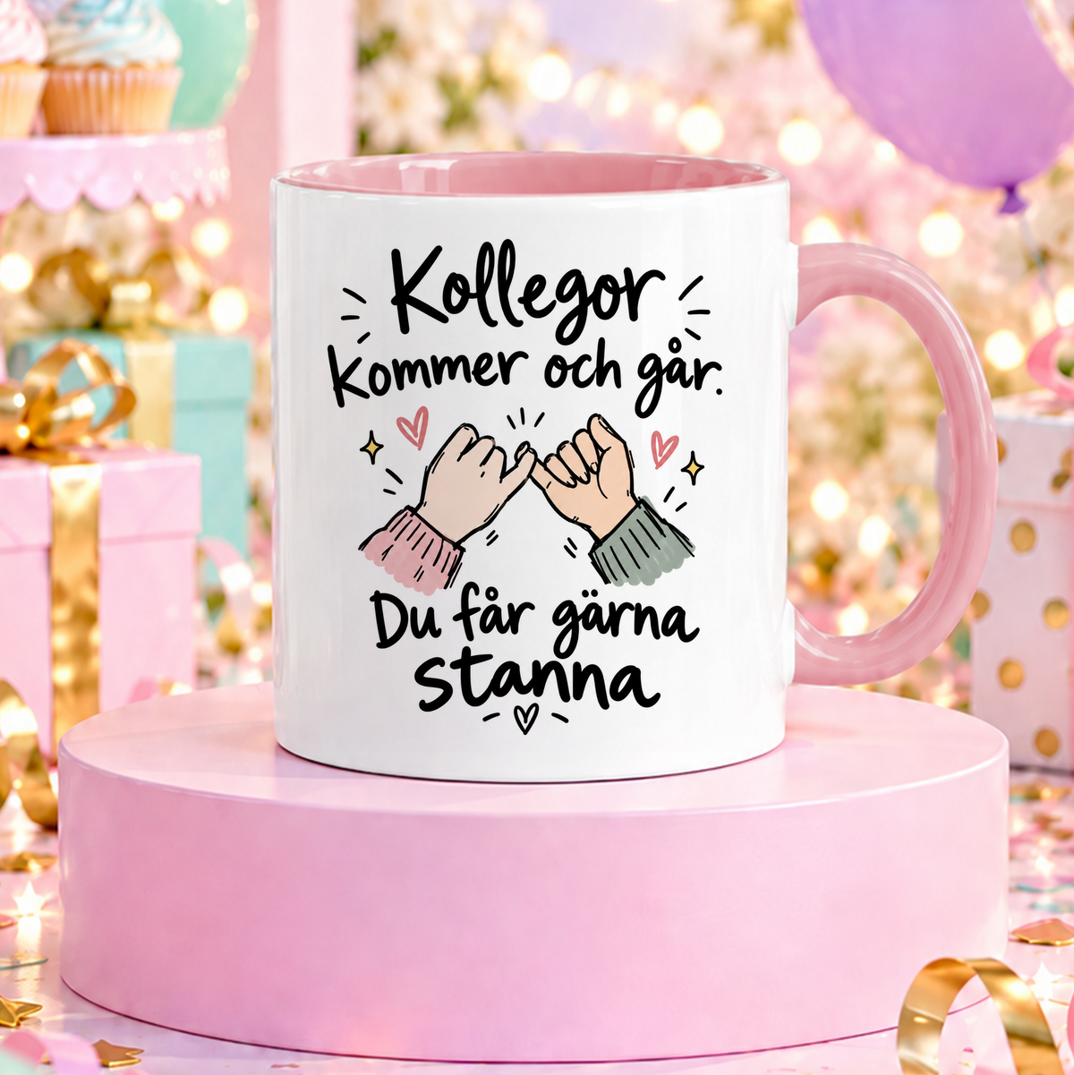 Kollegor kommer och går. Du får gärna stanna | Rolig mugg