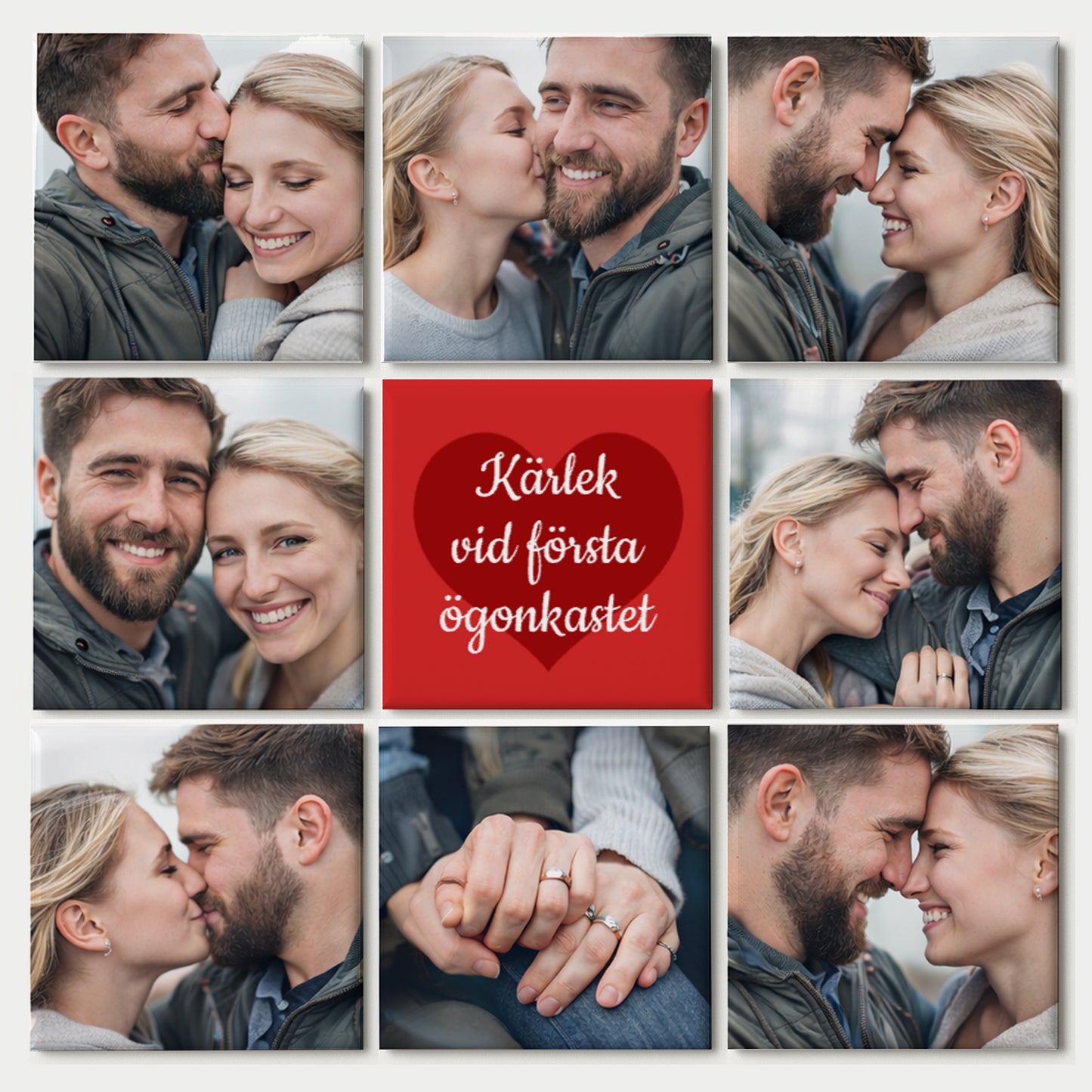 9 magneter | Kärlek | Fotomagneter