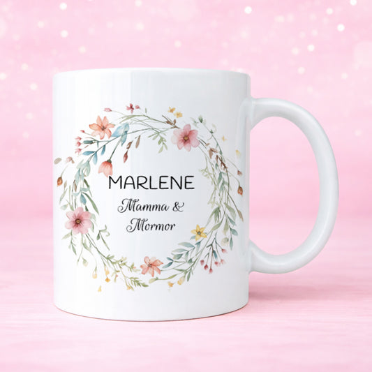 Vilda blommor | Mamma | Personlig mugg