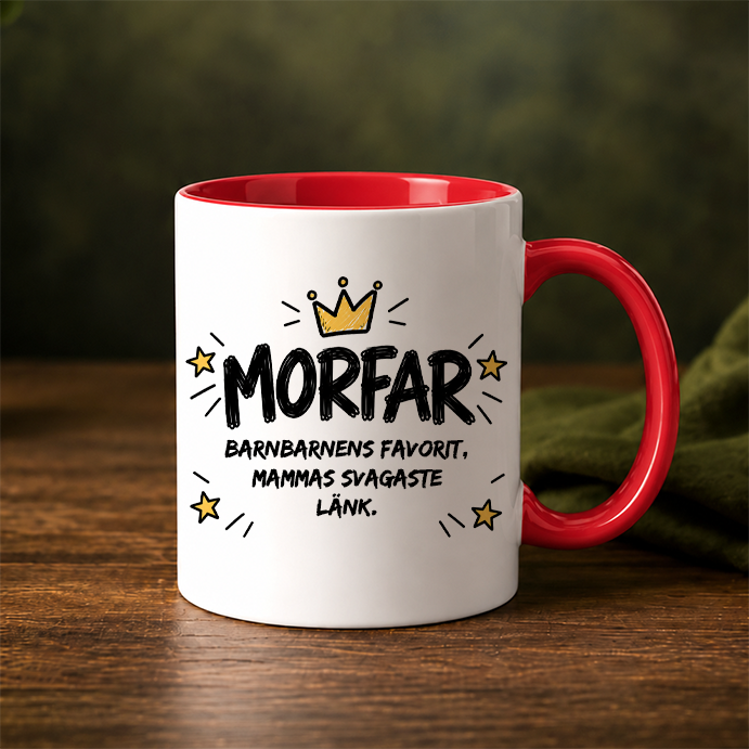 MORFAR | Egen text | Personlig mugg
