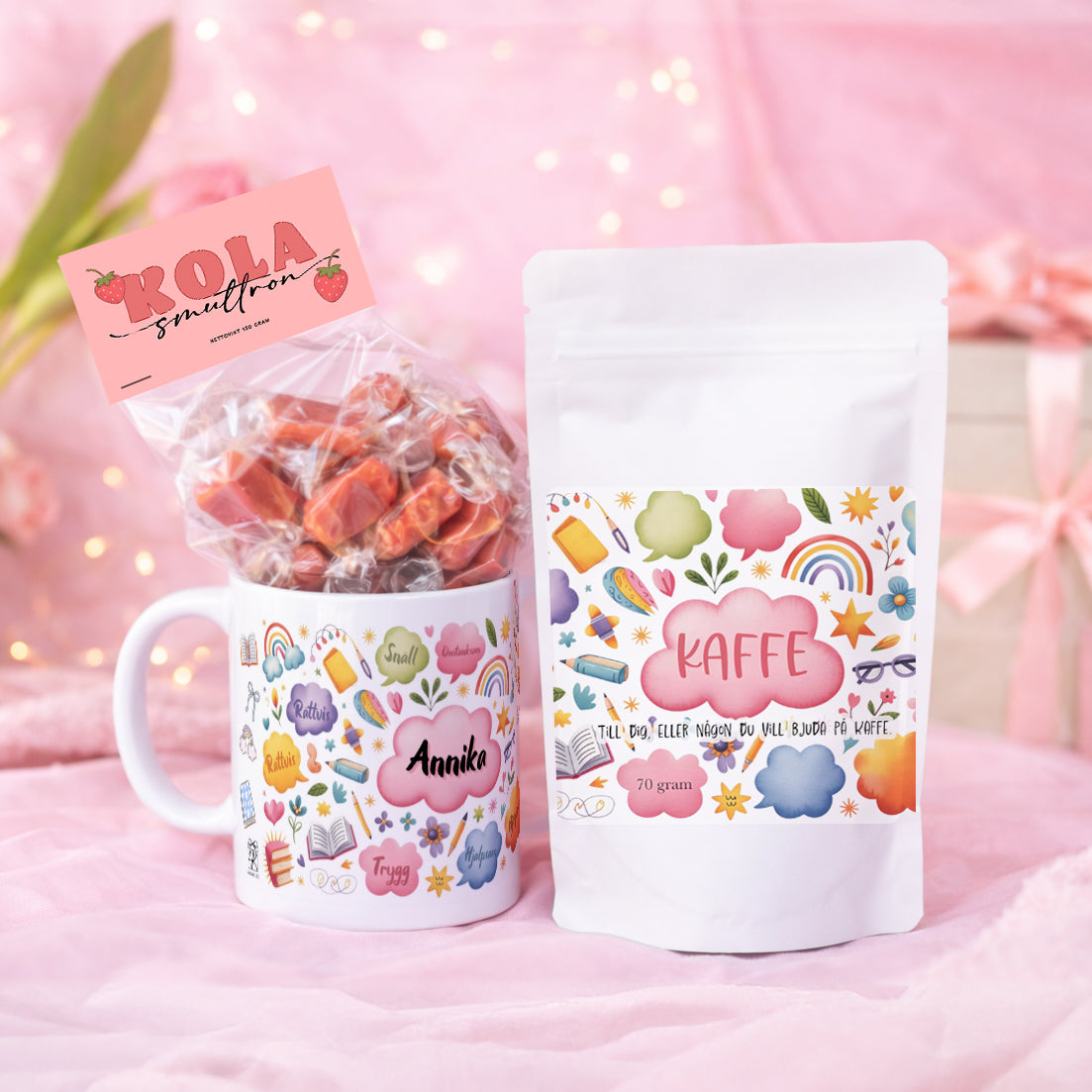 Frökenpaket | Mugg, kaffe & godis