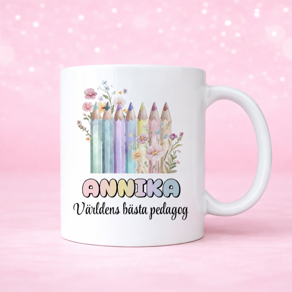 Pennor | Pedagog & Lärare | Personlig mugg