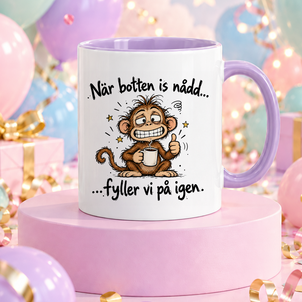 När botten is nådd, fyller vi på igen | Rolig mugg