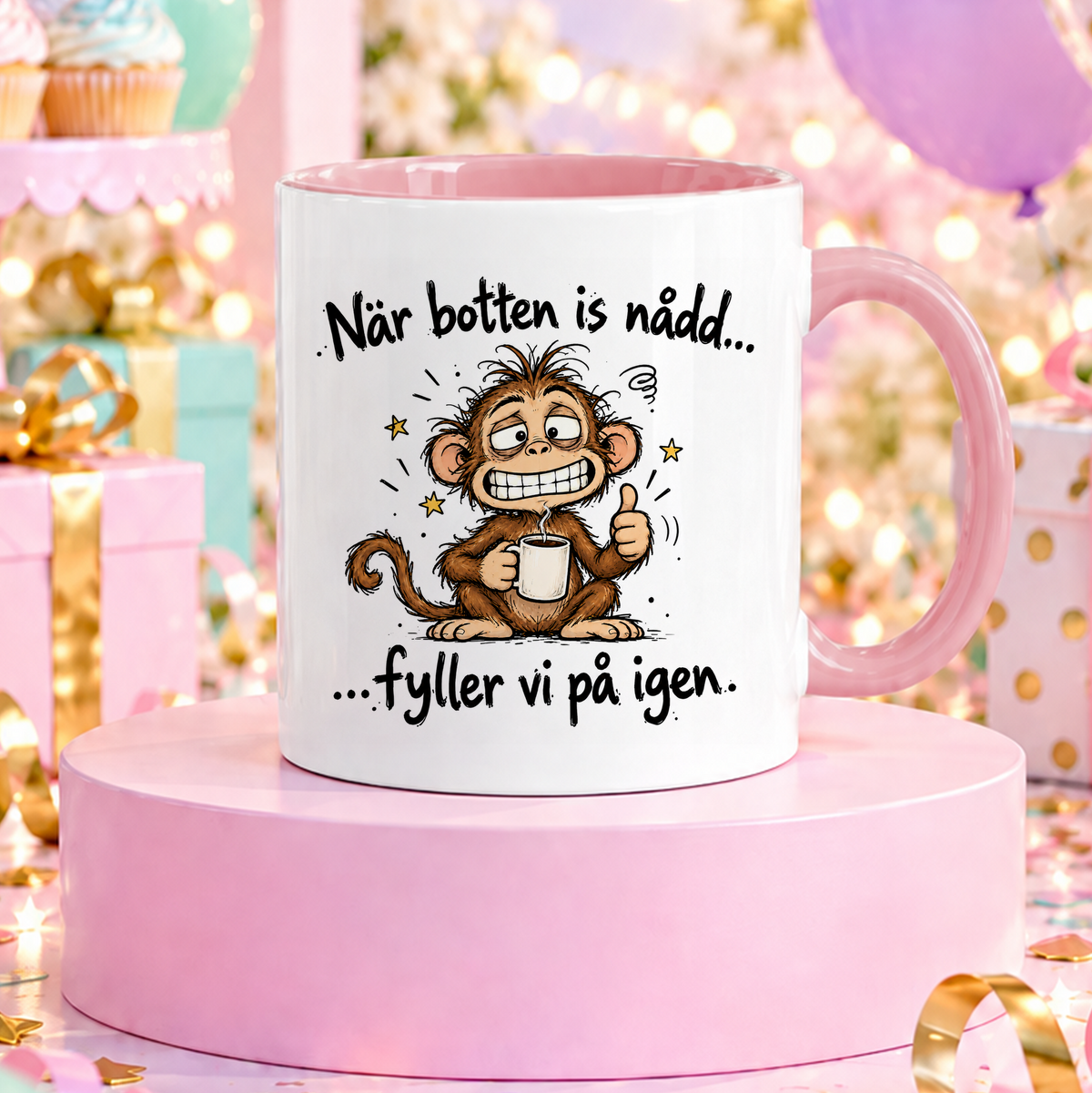 När botten is nådd, fyller vi på igen | Rolig mugg