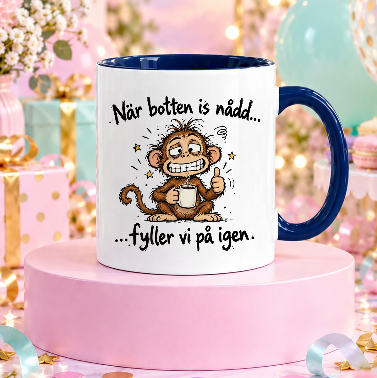 När botten is nådd, fyller vi på igen | Rolig mugg