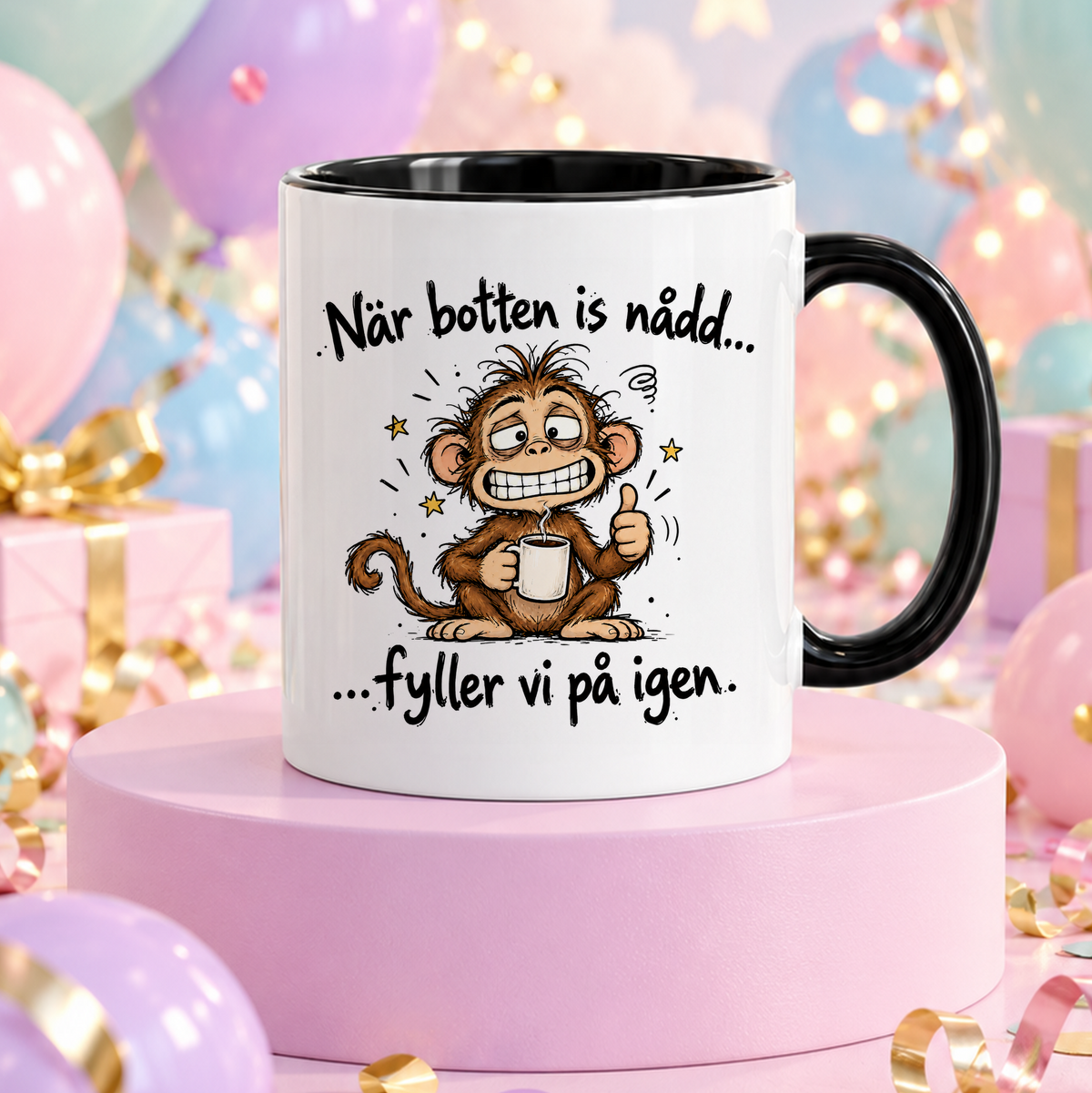 När botten is nådd, fyller vi på igen | Rolig mugg