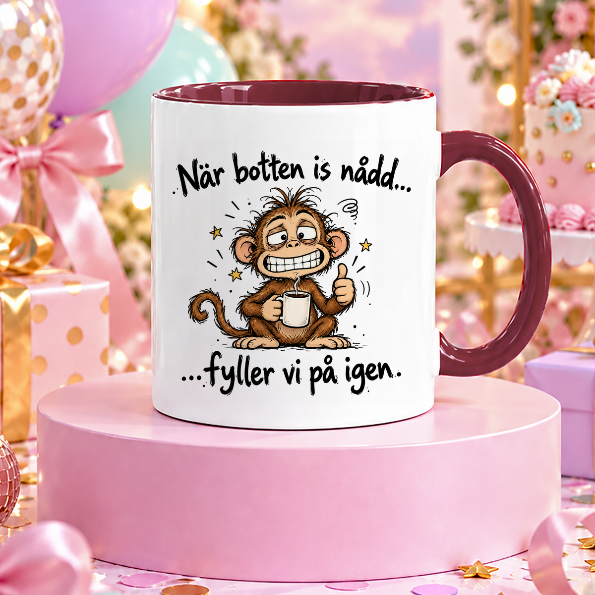 När botten is nådd, fyller vi på igen | Rolig mugg