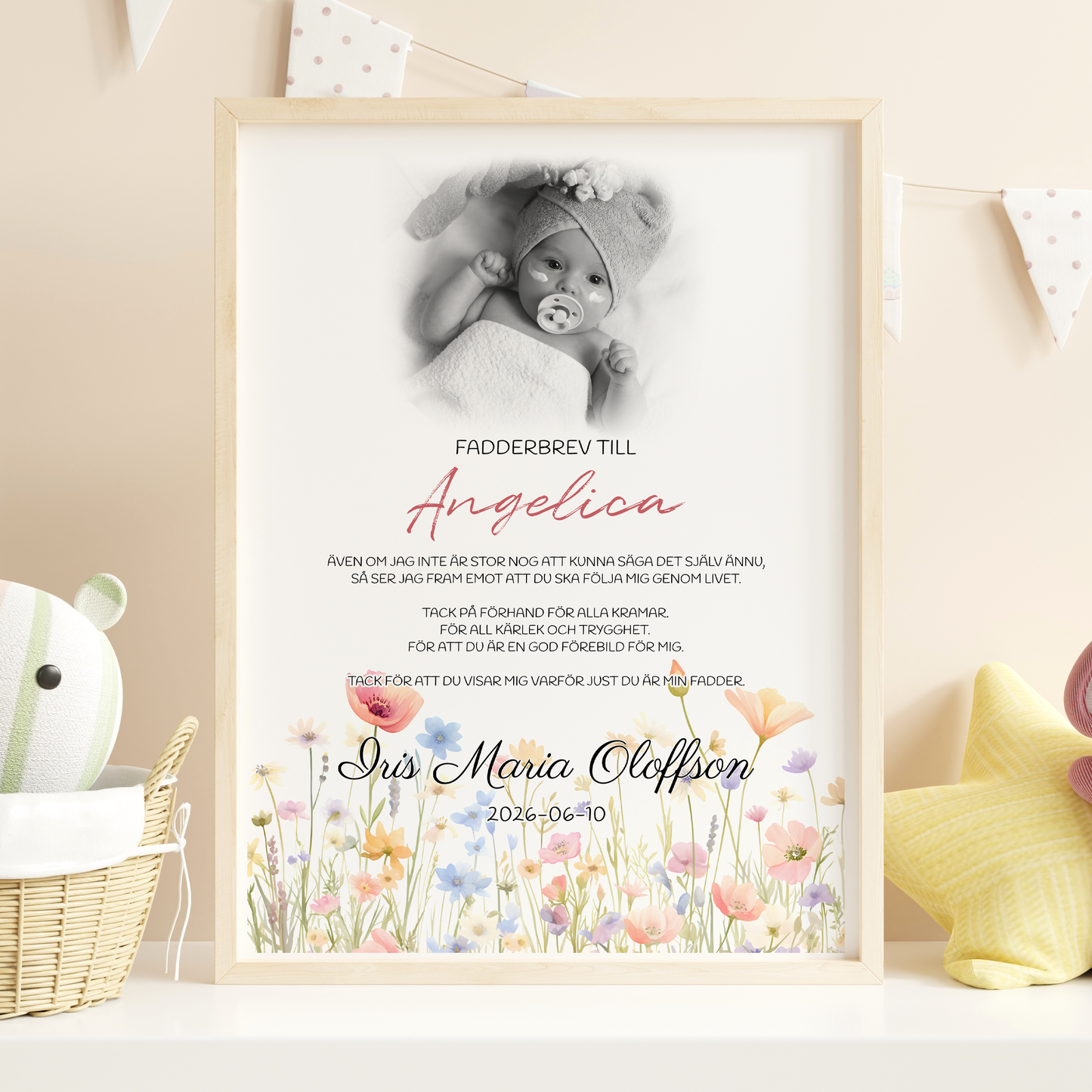 Fadderbrev | Foto & blommor