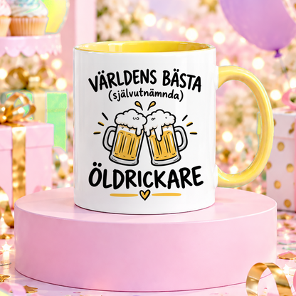 Självutnämnd öldrickare | Rolig mugg