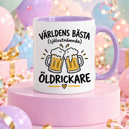Självutnämnd öldrickare | Rolig mugg
