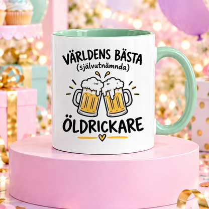 Självutnämnd öldrickare | Rolig mugg
