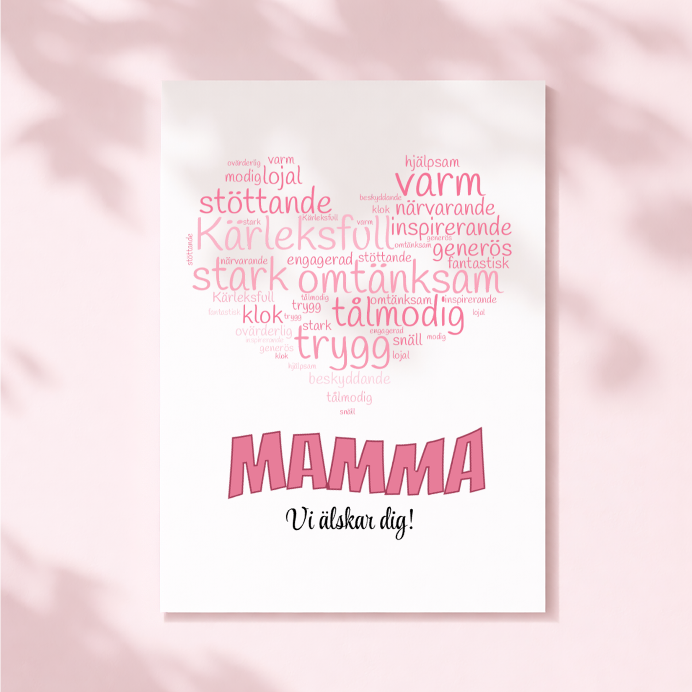 Ordmoln | Personlig poster