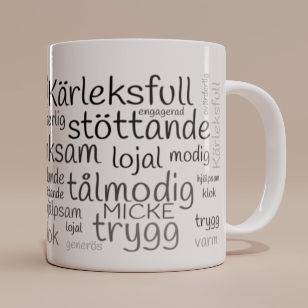 Ordmoln | Personlig mugg