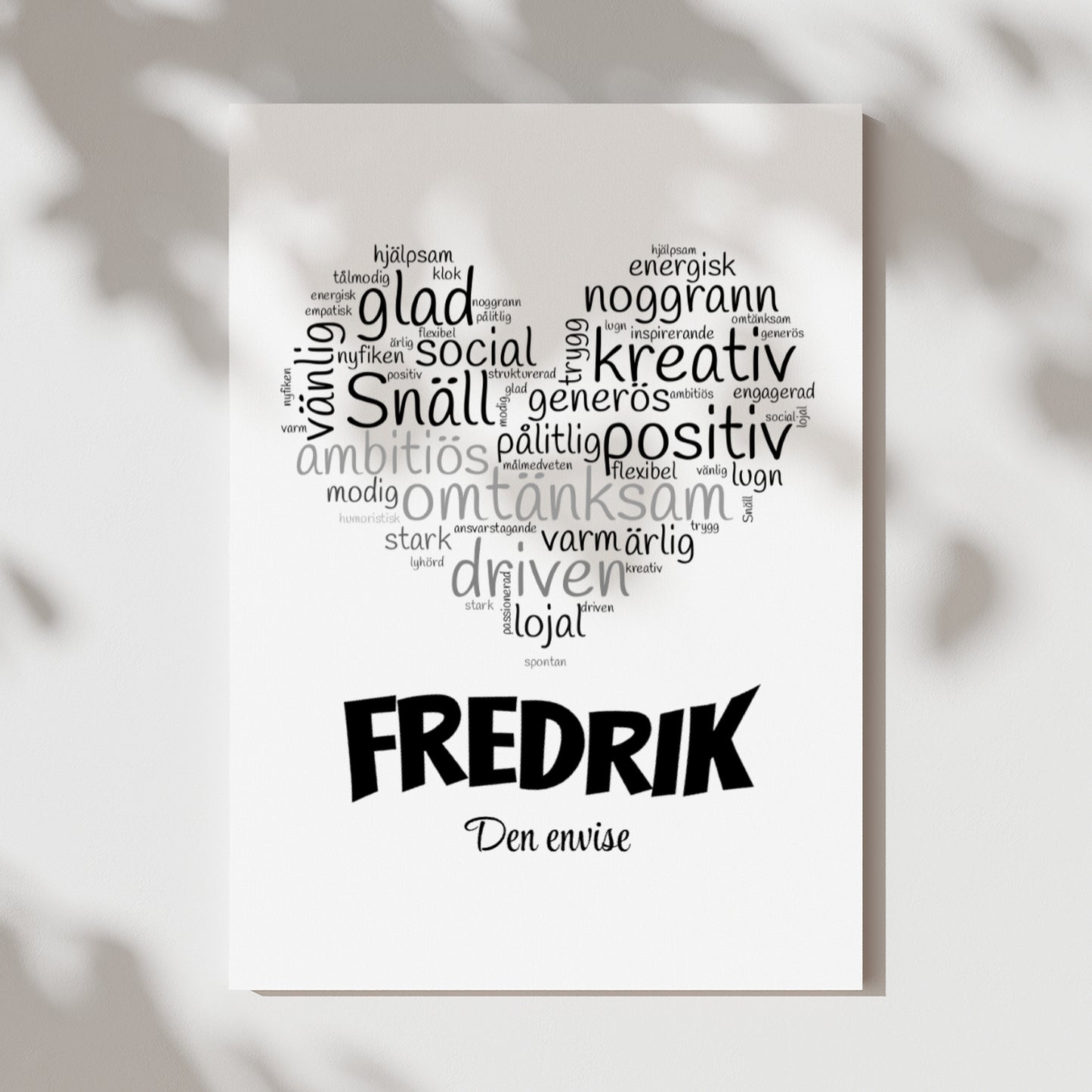 Ordmoln | Personlig poster