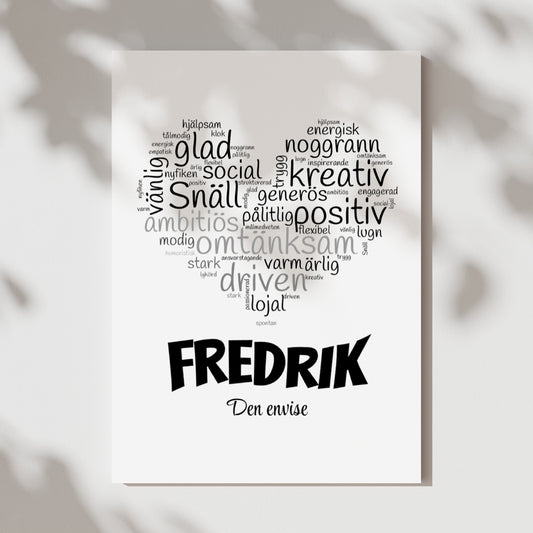 Ordmoln | Personlig poster