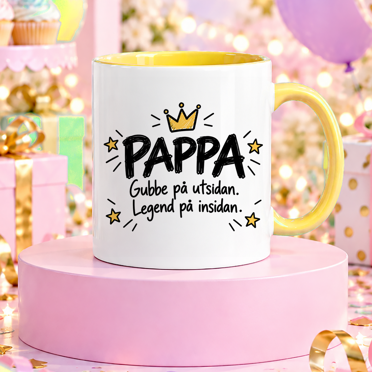 PAPPA Gubbe på utsidan, legend på insidan | Rolig mugg