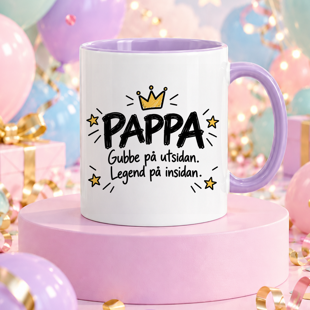 PAPPA Gubbe på utsidan, legend på insidan | Rolig mugg