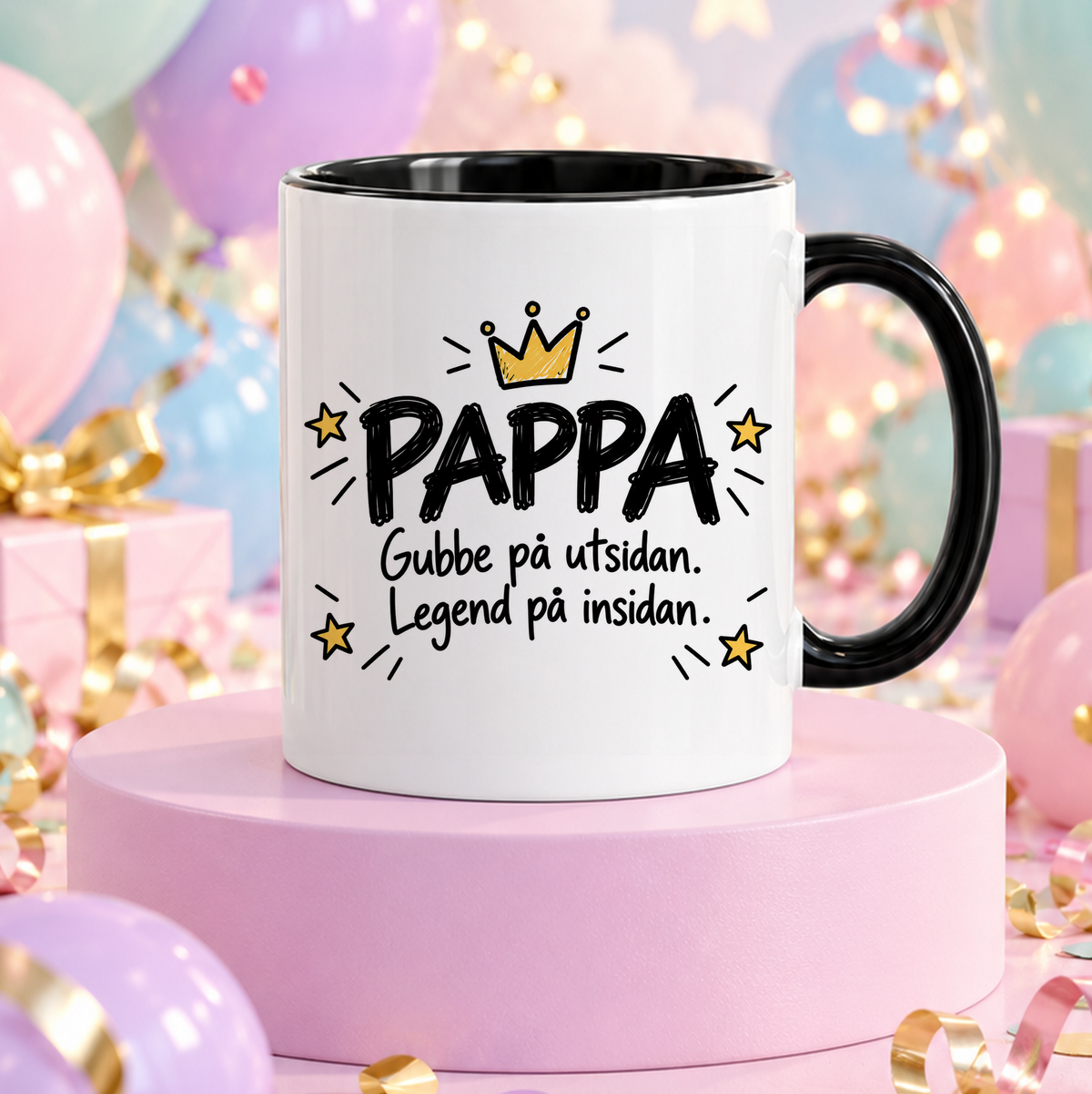 PAPPA Gubbe på utsidan, legend på insidan | Rolig mugg