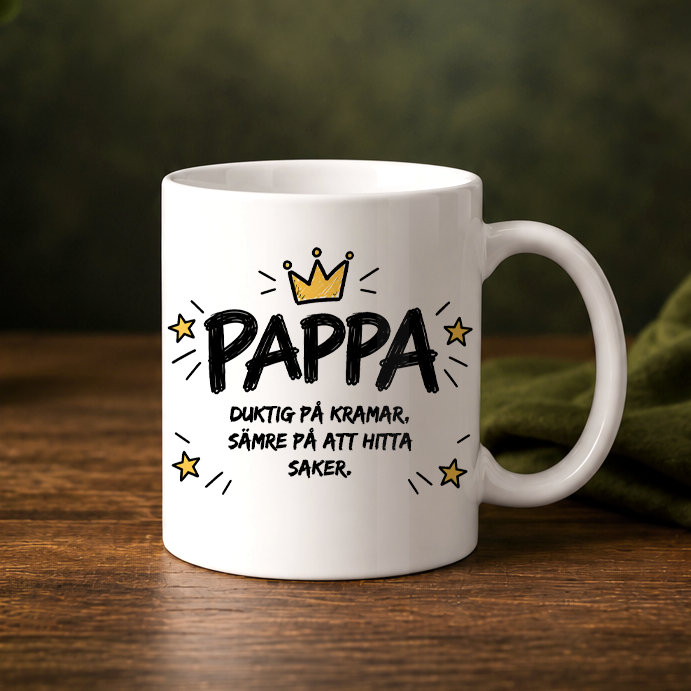 PAPPA | Egen text | Personlig mugg