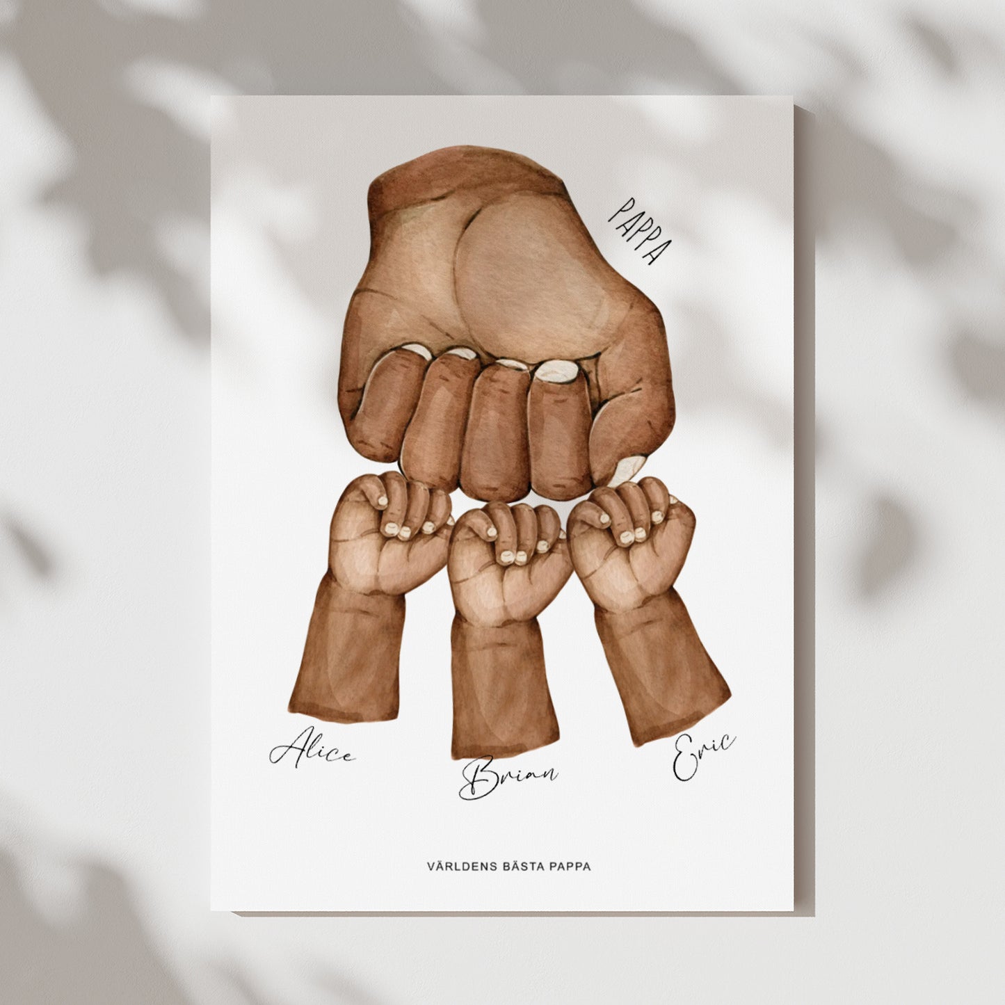 Fist bump (manlig) | Personlig Poster