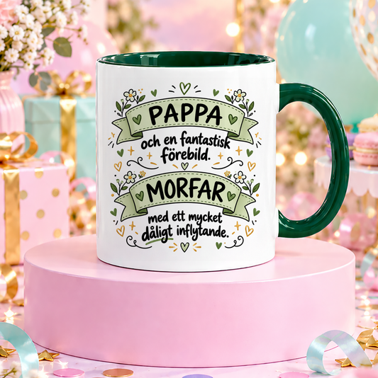 Pappa och Morfar | Rolig mugg