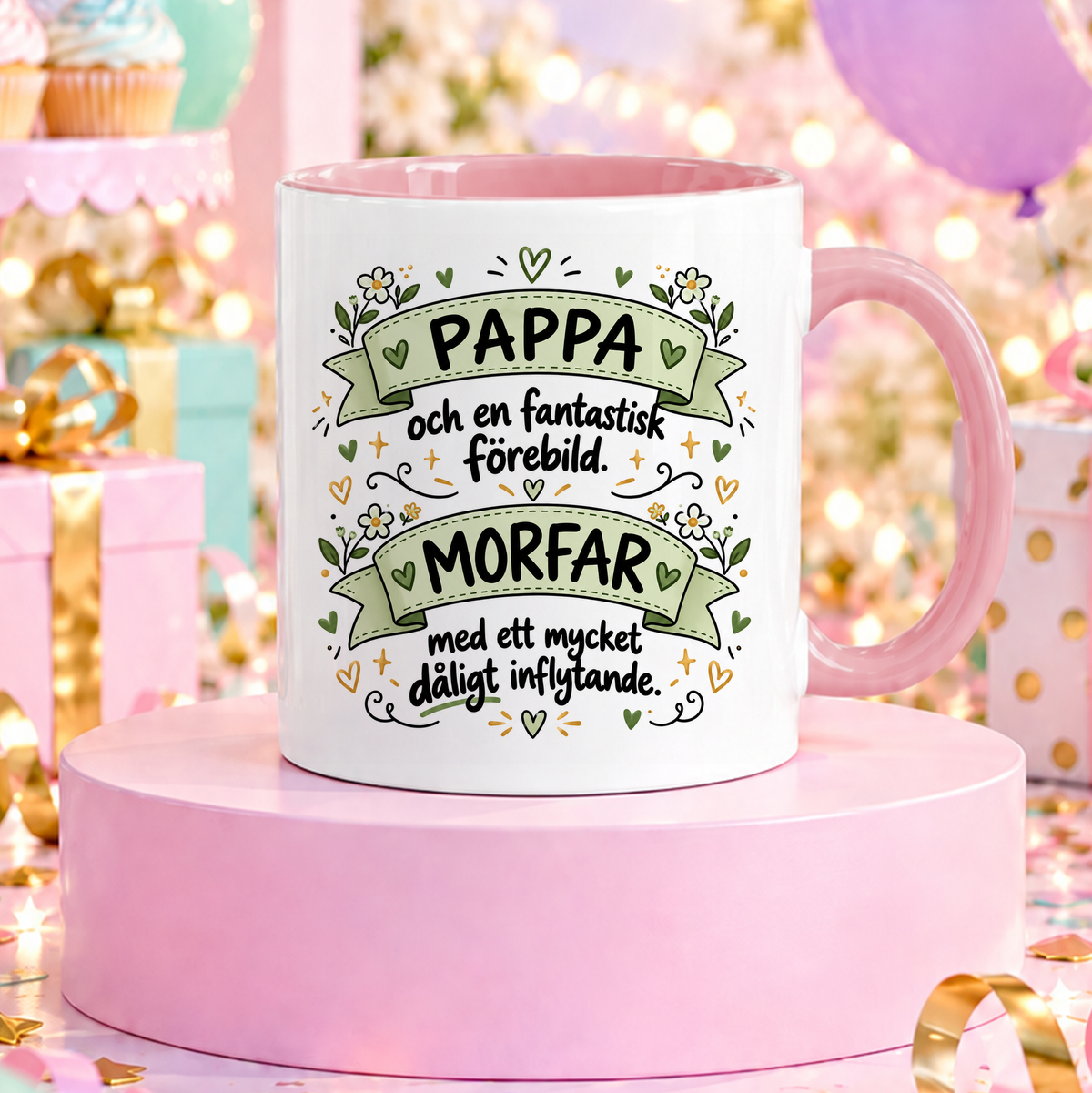 Pappa och Morfar | Rolig mugg