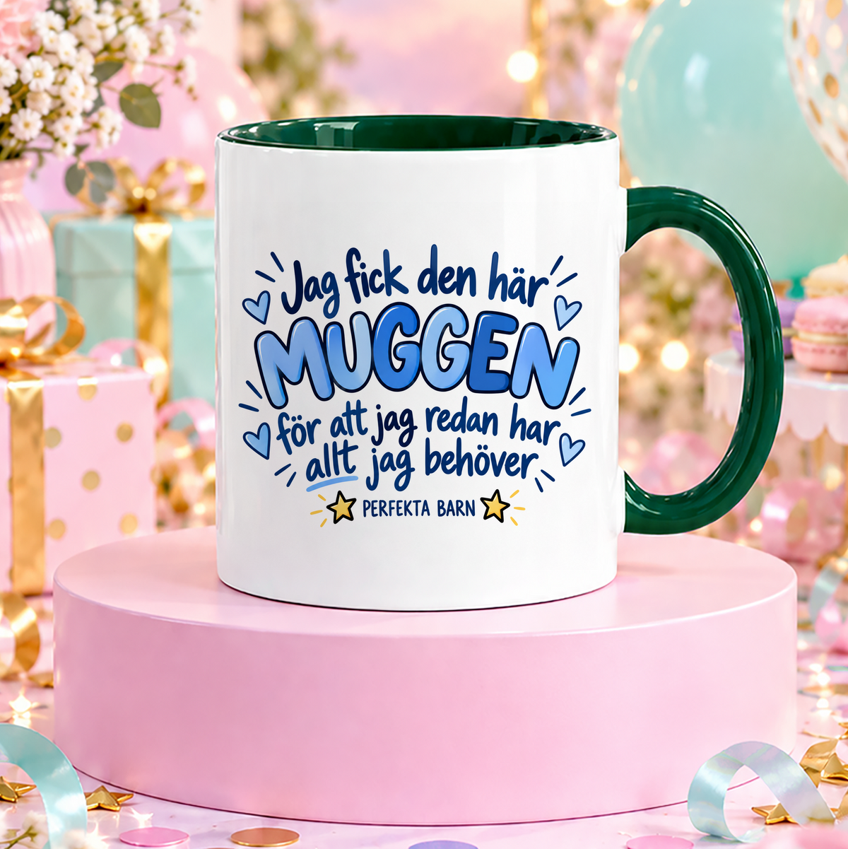 Från perfekta barn | Blå | Rolig mugg