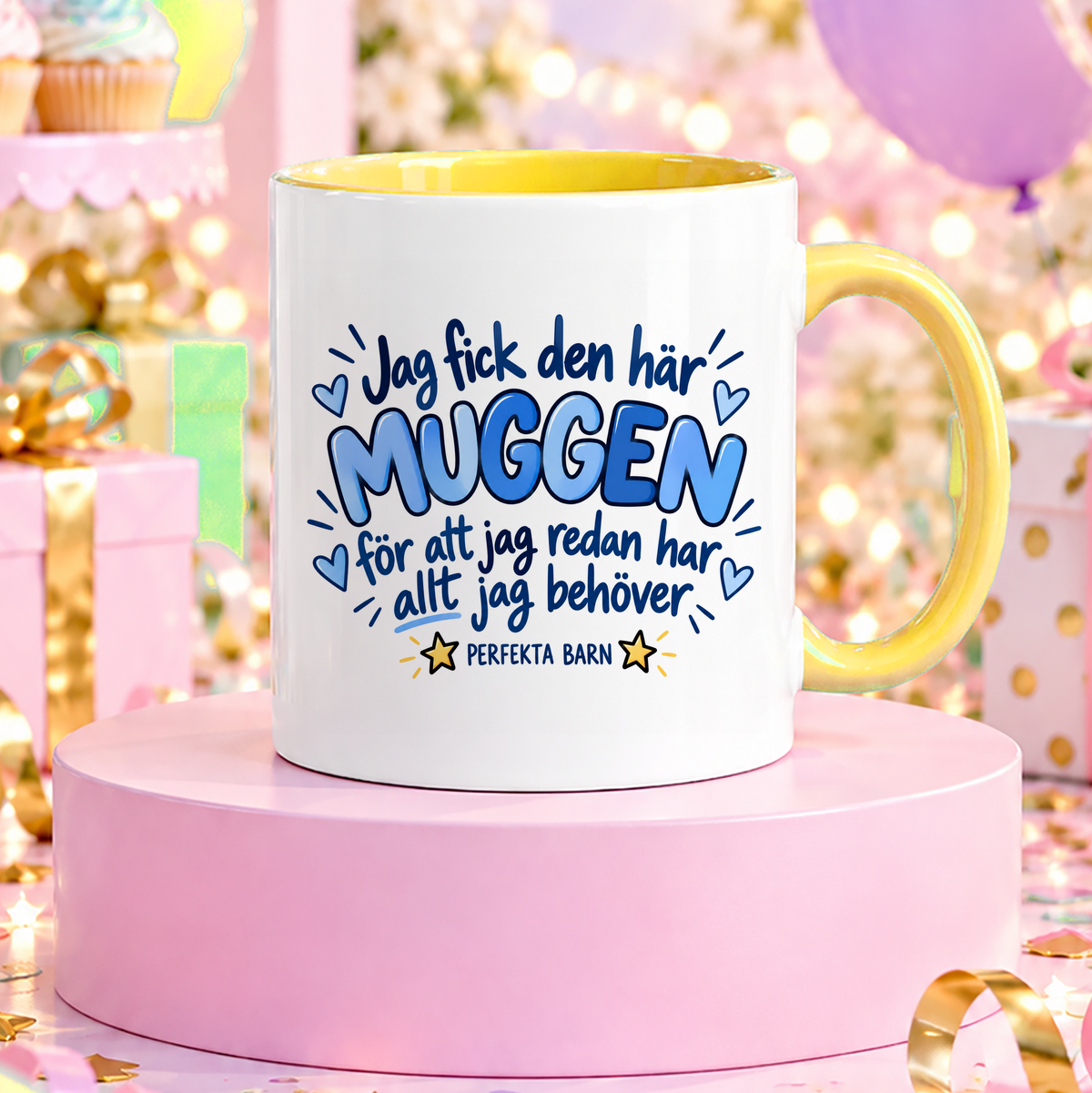Från perfekta barn | Blå | Rolig mugg
