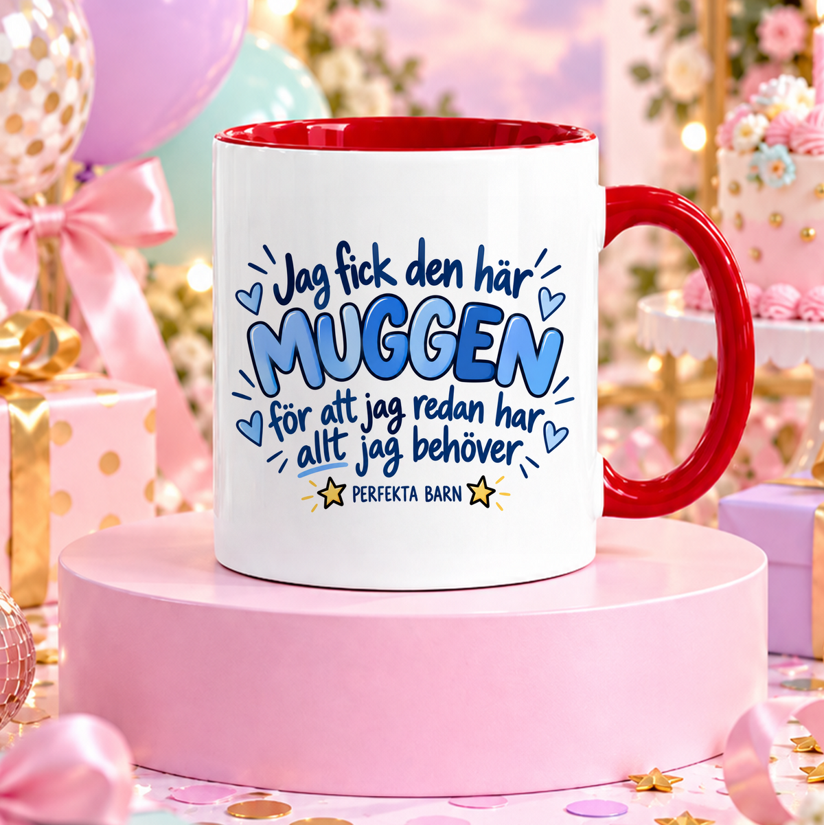 Från perfekta barn | Blå | Rolig mugg