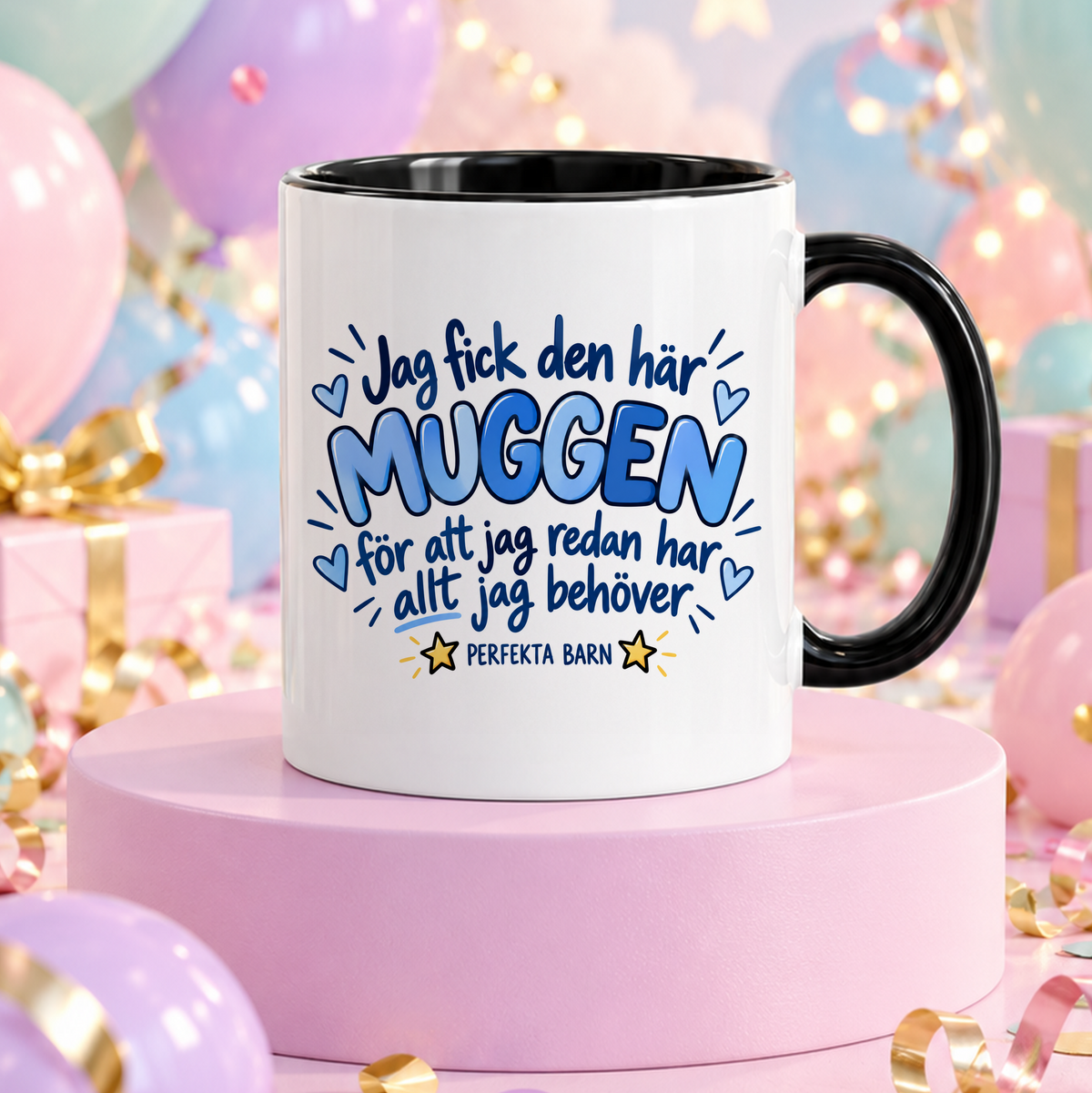 Från perfekta barn | Blå | Rolig mugg