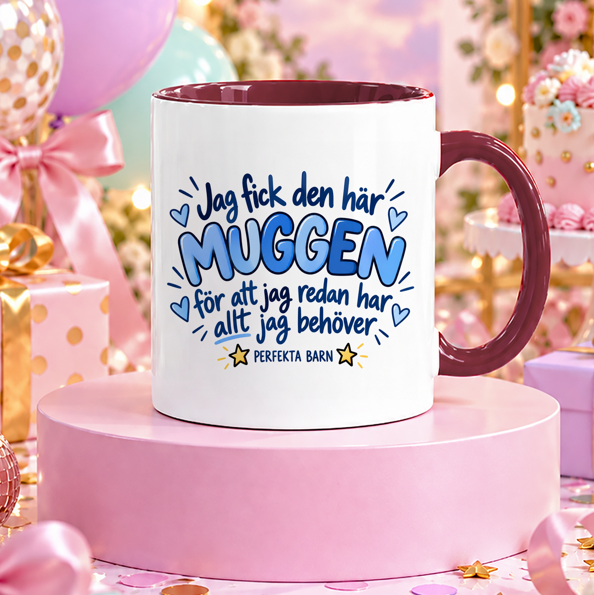 Från perfekta barn | Blå | Rolig mugg
