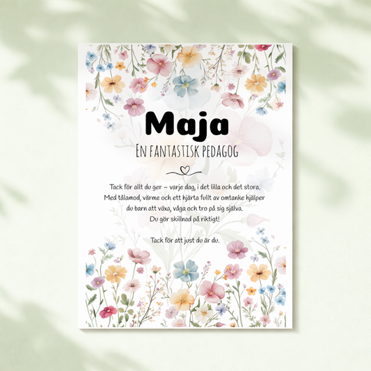 Blommor | Pedagog & lärare | Personlig poster