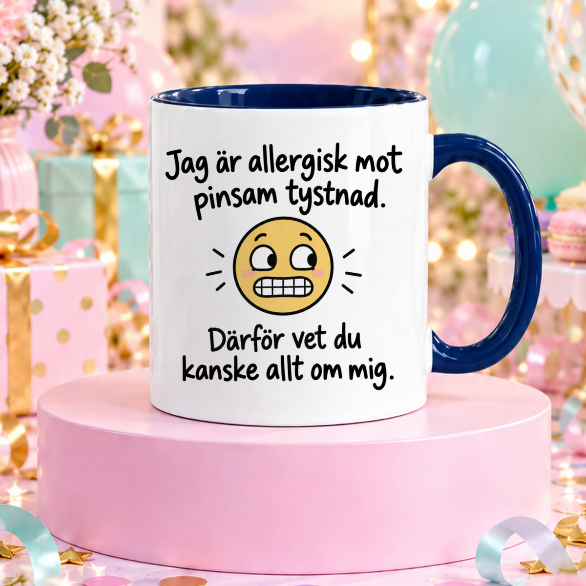 Pinsam tystnad | Rolig mugg