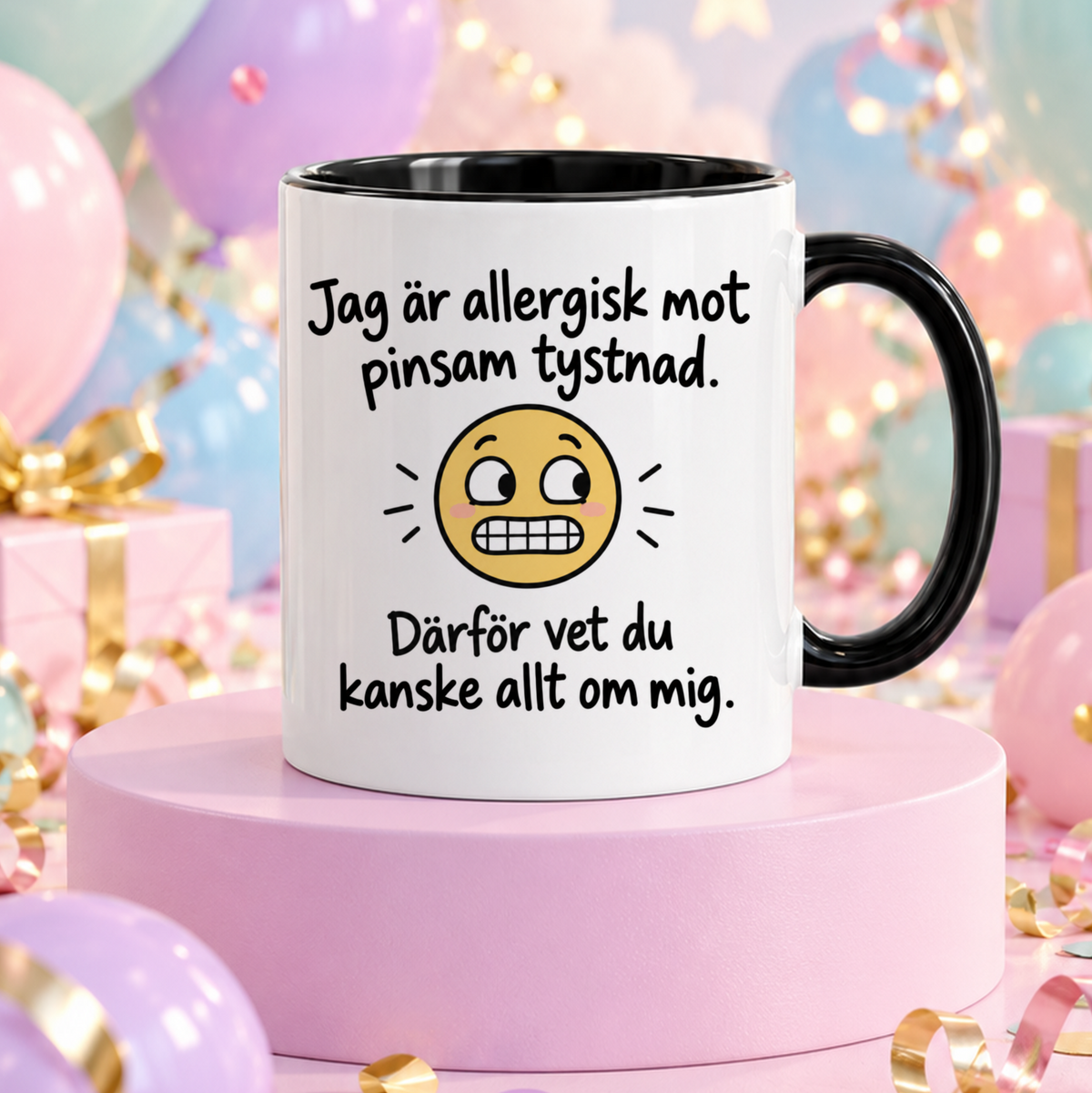 Pinsam tystnad | Rolig mugg