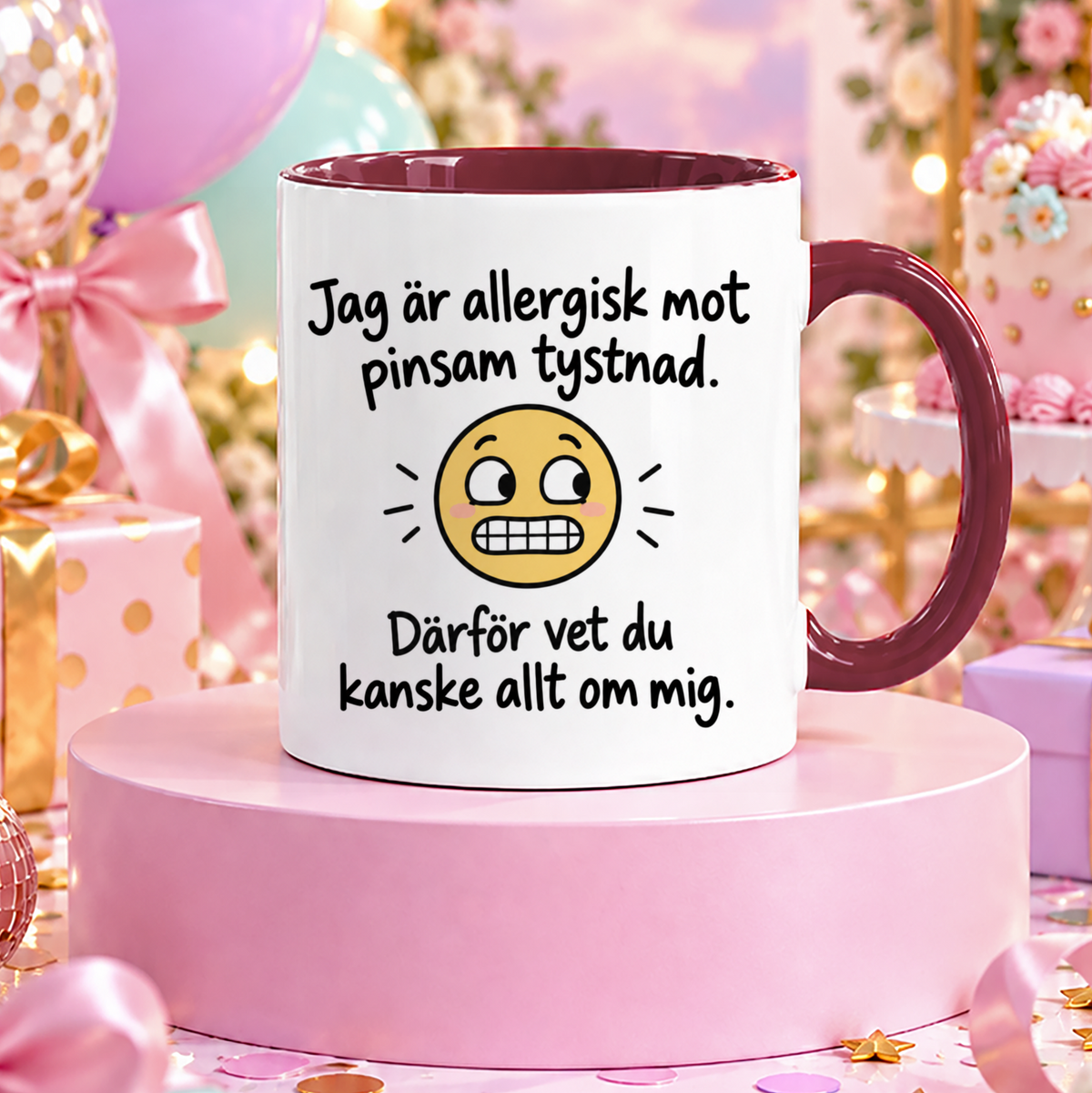 Pinsam tystnad | Rolig mugg