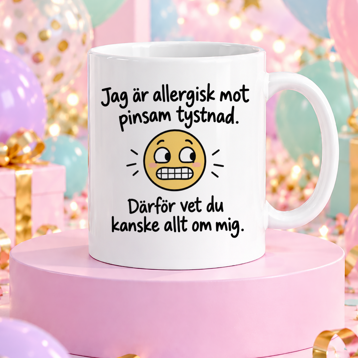 Pinsam tystnad | Rolig mugg