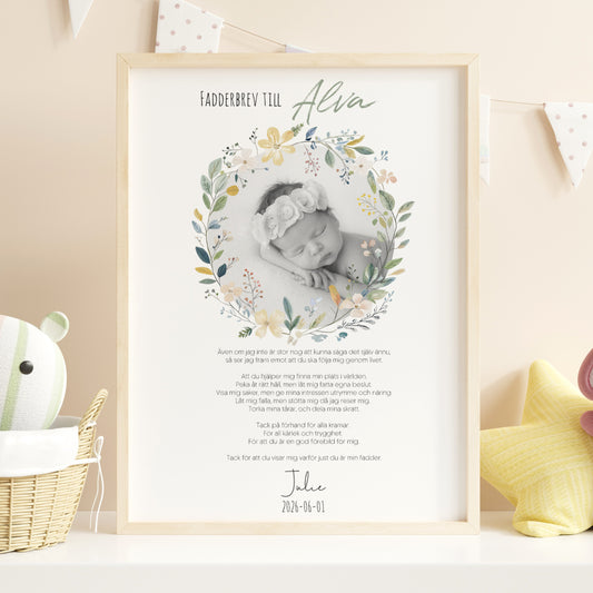 Fadderbrev | Foto & blommor