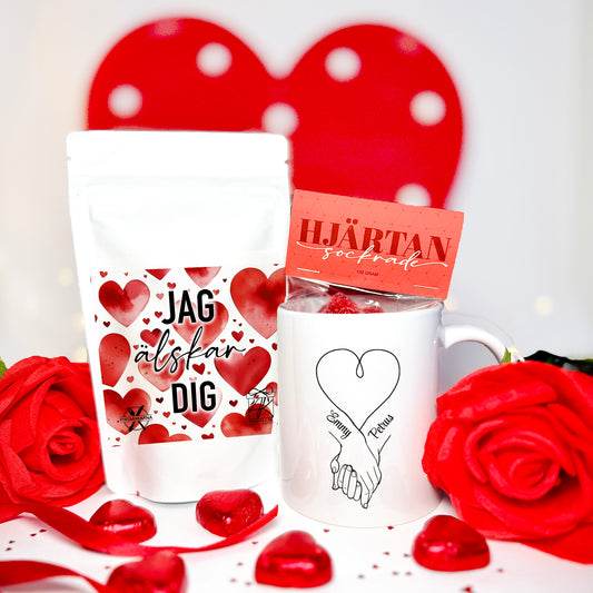 Alla hjärtans dag present | Mugg, kaffe & godis