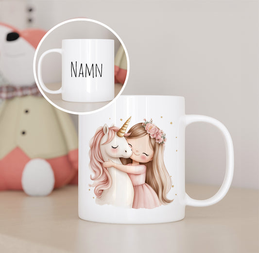 Prinsessa & Enhörning | Personlig barnmugg
