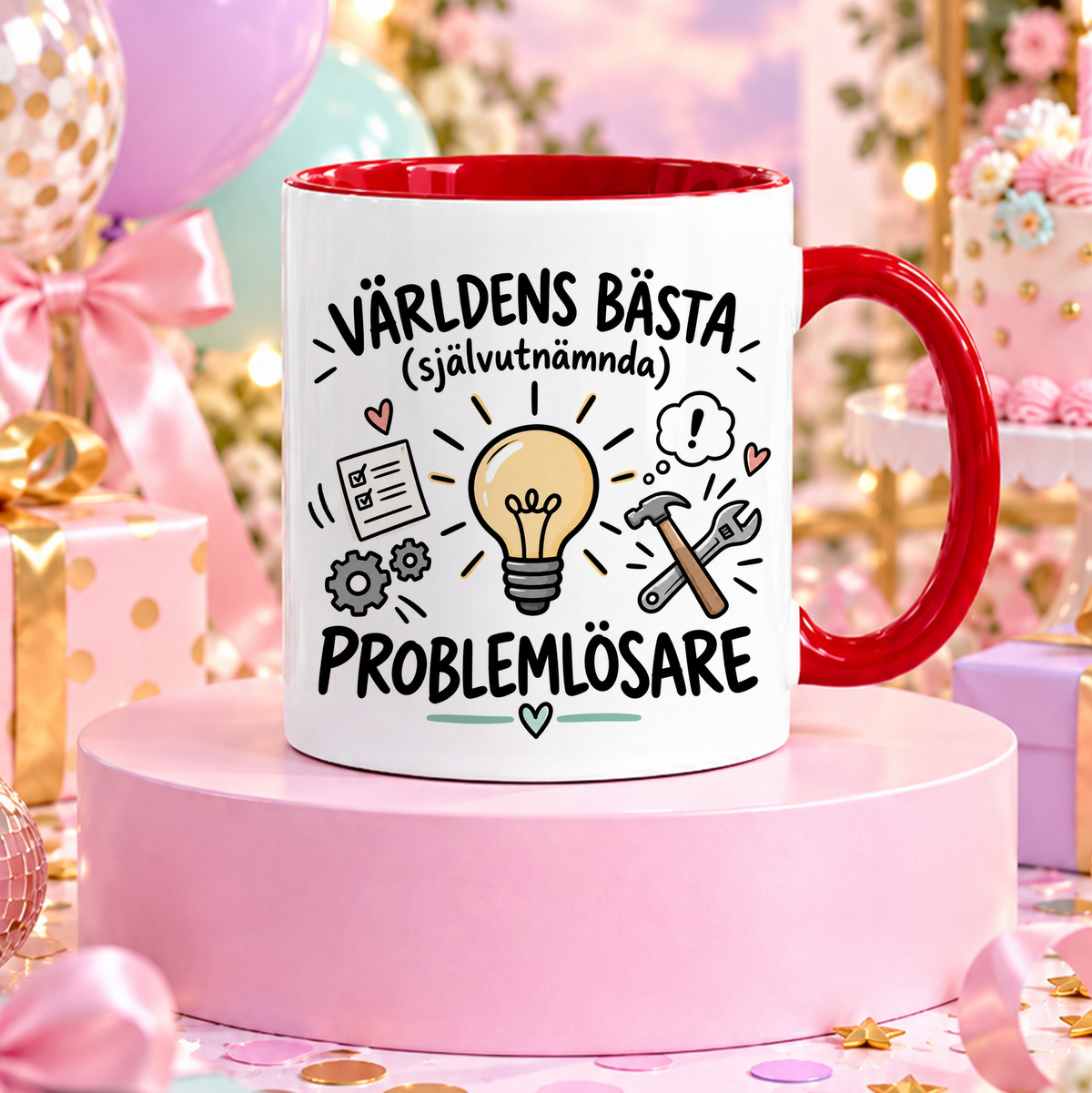 Självutnämnd Problemlösare | Rolig mugg