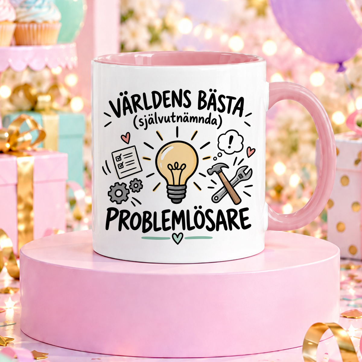 Självutnämnd Problemlösare | Rolig mugg