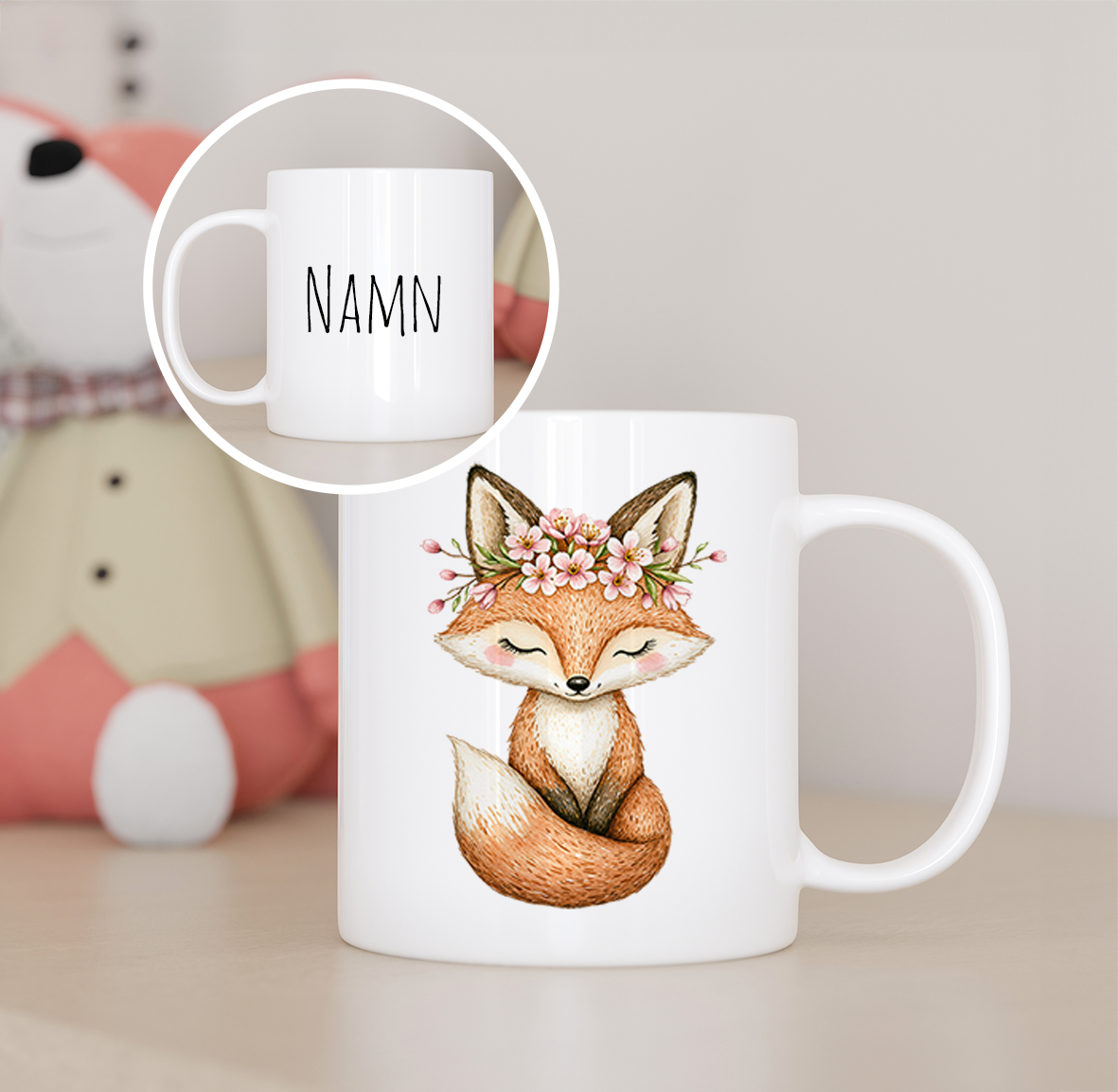 Räv | Personlig barnmugg