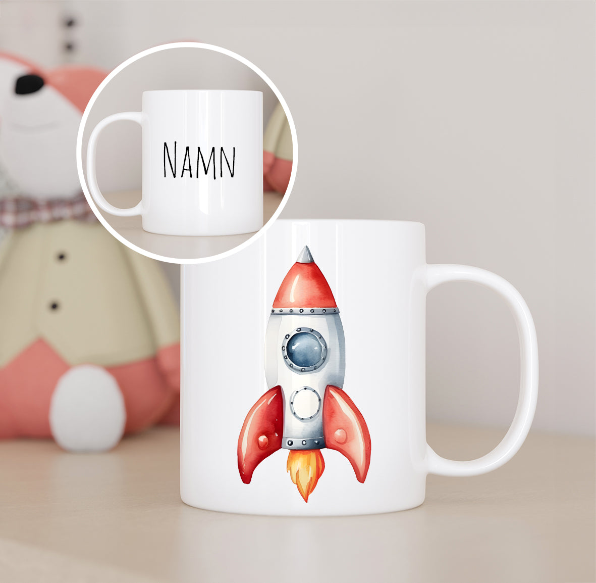 Raket | Personlig barnmugg