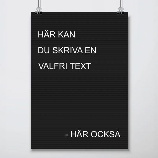 Letterboard | Poster med text