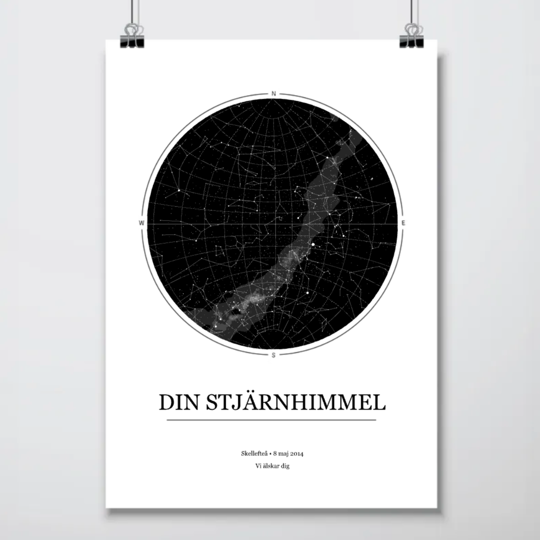 Star map #1  | Personlig Poster