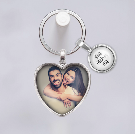 Foto & text | Hjärta | Nyckelring