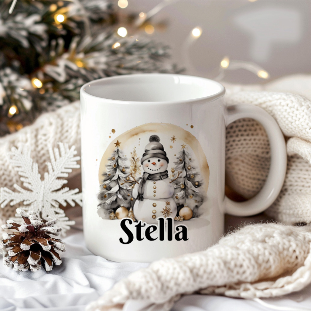 Snögubbe | Personlig julmugg