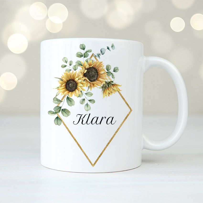 Solrosor | Personlig mugg