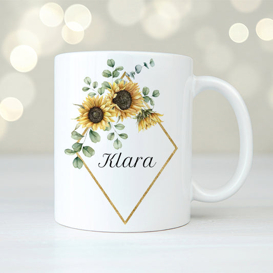 Solrosor | Personlig mugg